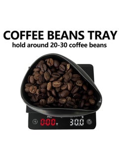 TDAO Coffee Bean Dosing Tray, Coffee Bean Spray and Coffee Spoon 3-Piece Set Black  - Image 3