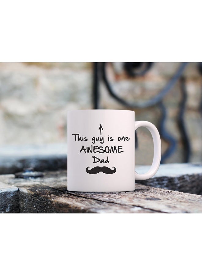 Spoil Your Wall Best Dad Gifts - Funny Coffee Mug - One Awesome Dad - Father'S Day Gifts For Dad, Men - Unique Gift Ideas For Him From Daughter, Son, Wife - Cool Birthday Present By Spoil Your Wall  - Image 3