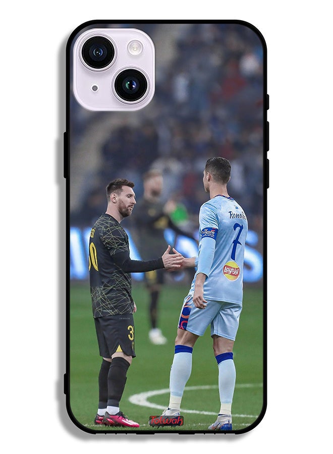 Tolwak Apple iPhone 14 Protective Case Messi And Ronaldo - Image 2