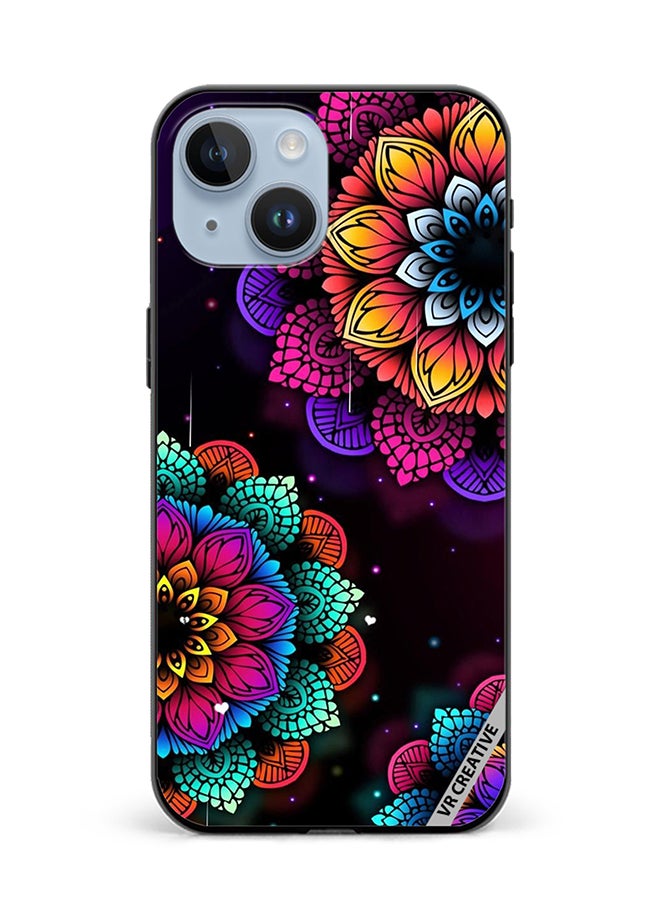 VR CREATIVE Protective Case Cover For Apple iPhone 15 Plus Mandala Design Multicolour - Image 1