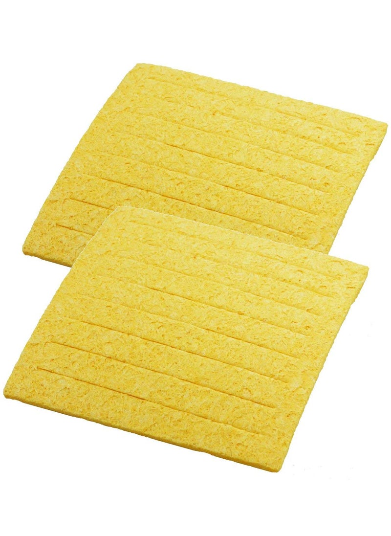 WELLER Weller TC205 ( PACK OF 2) Solder Tip Cleaning Sponge with Slits, 2-5/8" x 2-5/8 x 5/8"  - Image 1