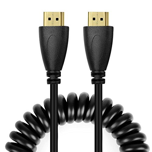 UCEC Short Coiled HDMI Cable, Short HDMI Cable 1 Foot-1.5 Foot(A to A), 4K@60Hz Ultra High Speed Supports for Monitor, Laptop, PC, Camera, Projector - Image 1