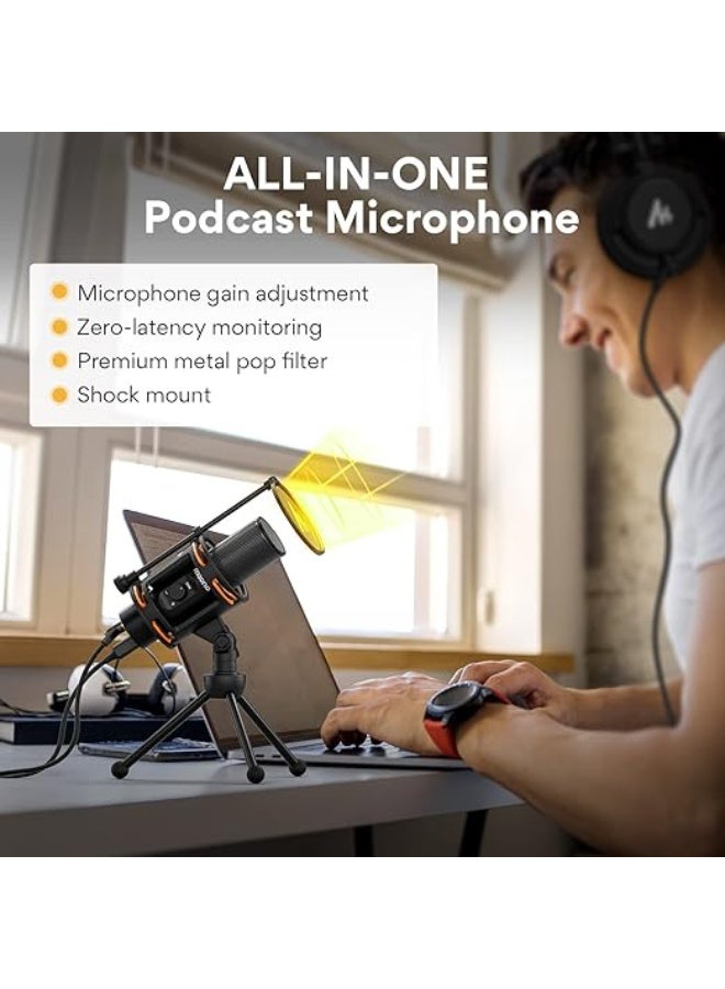 MAONO PM471 Condenser Cardioid Desktop USB Microphone - Image 5