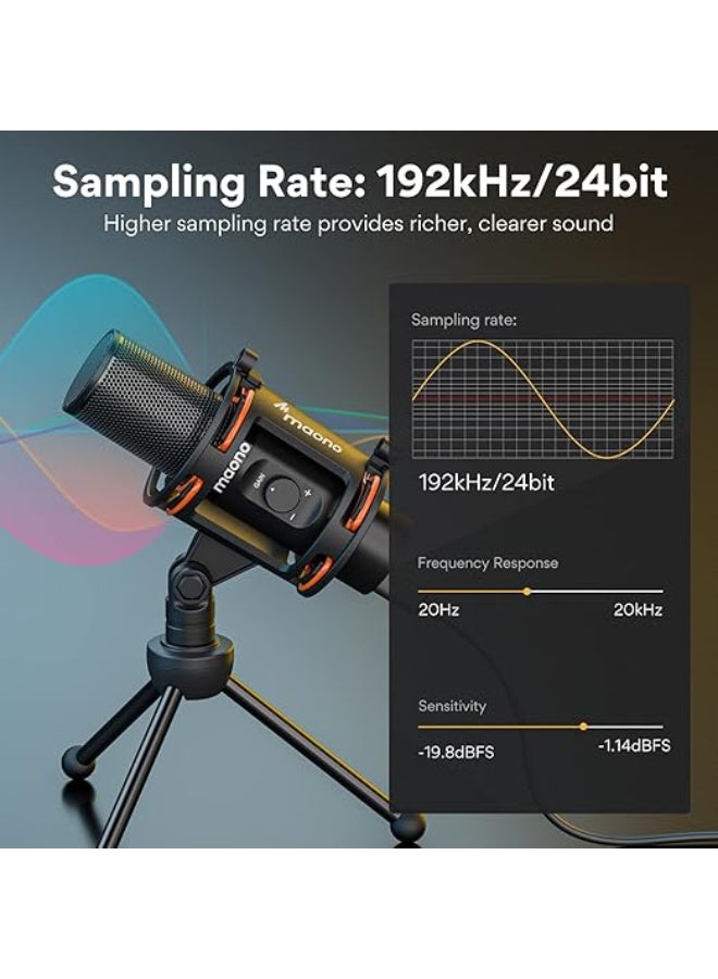 MAONO PM471 Condenser Cardioid Desktop USB Microphone - Image 3