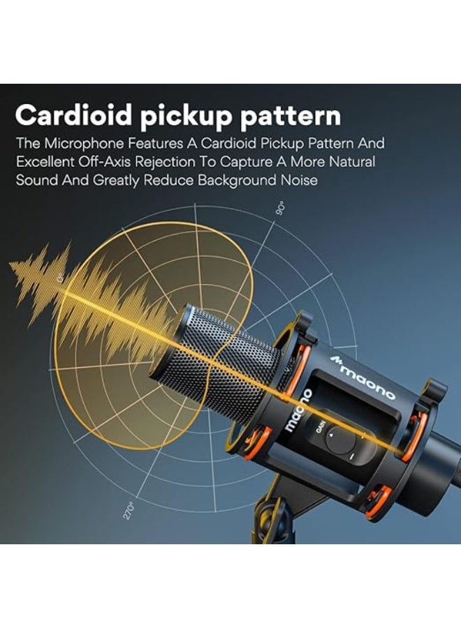 MAONO PM471 Condenser Cardioid Desktop USB Microphone - Image 2