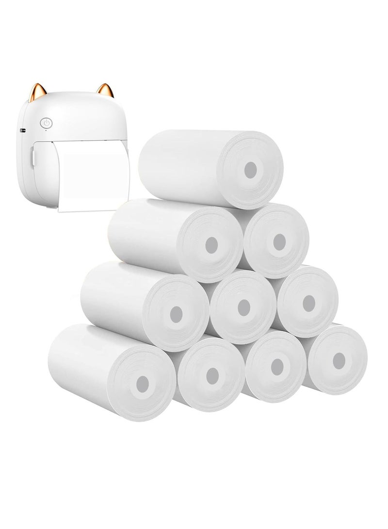 Terabyte 10 قطعة من لفائف الورق الحراري القابلة للطباعة لطابعات الحرارة 57x25 مم - Image 1