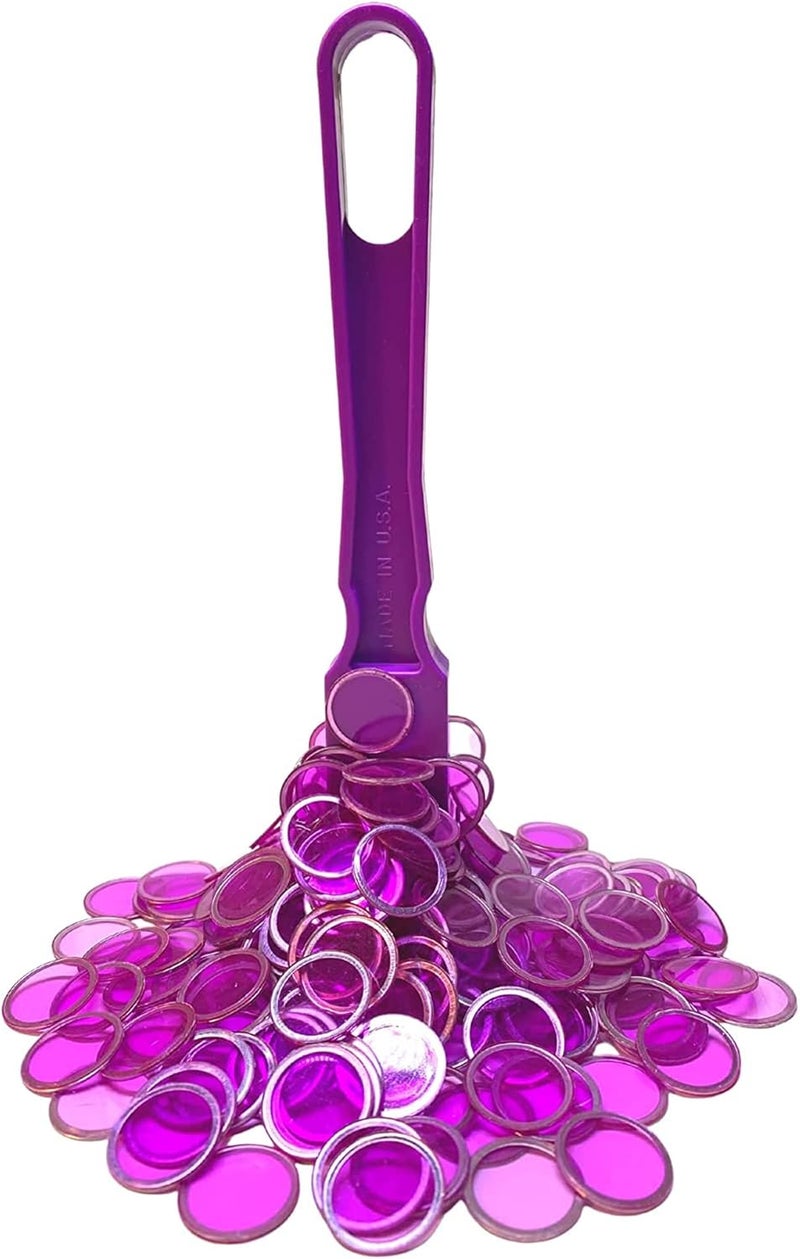 Mr Chips Made in USA Magnetic Wands and 3/4 Inch Plastic with Metal Rings - 100 pcs Reusable Storage Bag 7 Color Choices - Image 1