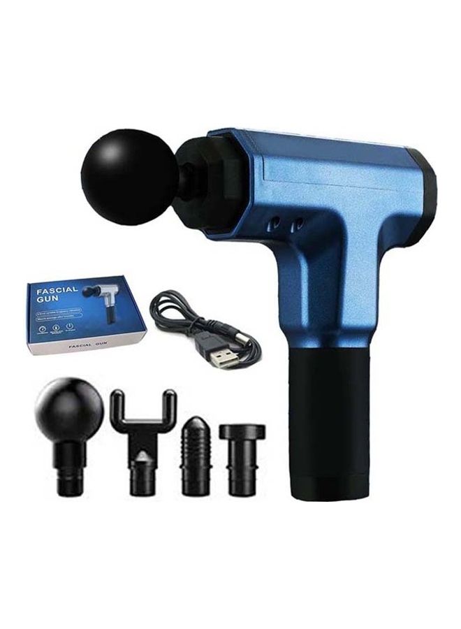 J&J Deep Tissue Muscle Electric Massage Gun ( Pro Max ) Bold Version 2 with USB Color Blue - Image 1