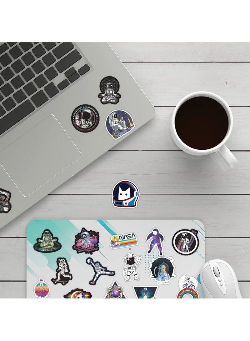 SYOSI Space Stickers For Water Bottles 50 Pcs Astronaut Stickers For Laptop Phone Skateboard For Kids Teens Decal - Image 4