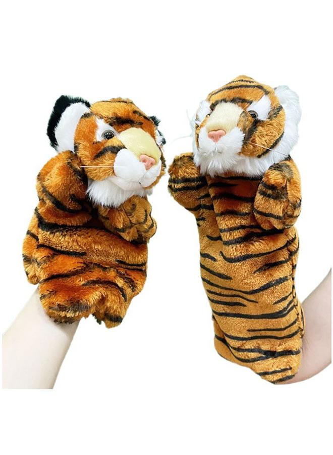 Bluejw One Large And One Small Animal Hand Doll Plush Toy Finger Doll Teddy Bear Little Red Book - Image 5