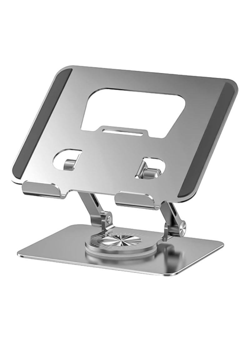 4.7 Inch Tablet Stand & 13.3 Inch Adjustable Laptop Holder Compatible with iPad & MacBook Air with 360 Degree Foldable Telescopic Bracket Made of Aluminum Alloy - Image 1