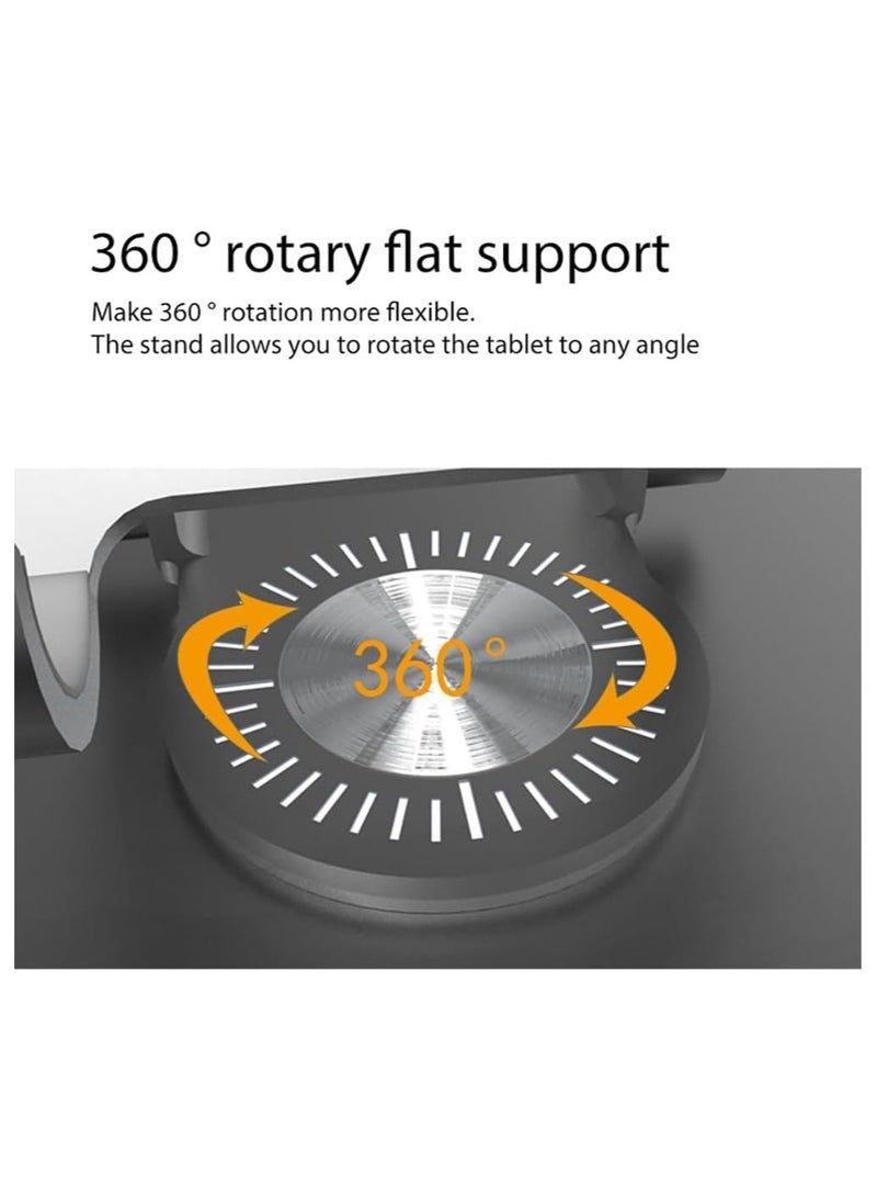 4.7 Inch Tablet Stand & 13.3 Inch Adjustable Laptop Holder Compatible with iPad & MacBook Air with 360 Degree Foldable Telescopic Bracket Made of Aluminum Alloy - Image 2