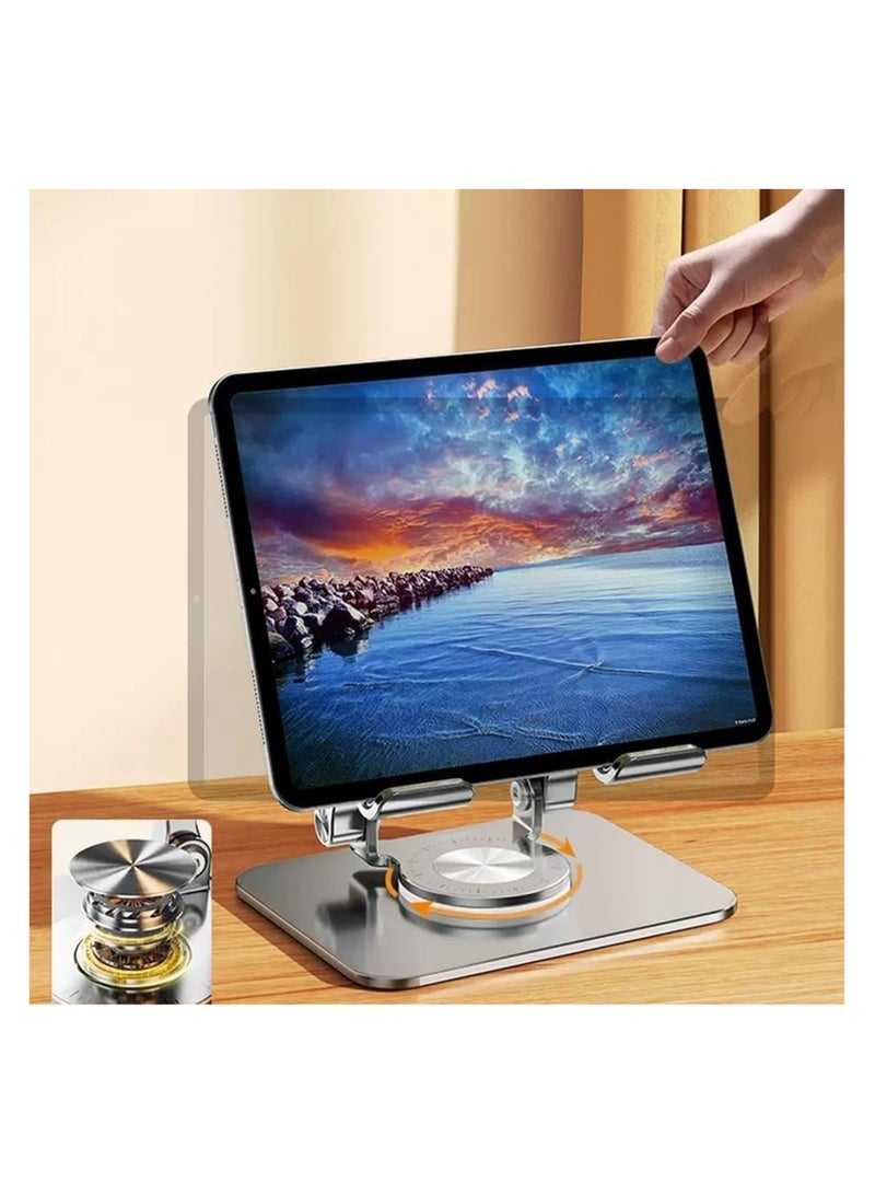 4.7 Inch Tablet Stand & 13.3 Inch Adjustable Laptop Holder Compatible with iPad & MacBook Air with 360 Degree Foldable Telescopic Bracket Made of Aluminum Alloy - Image 4