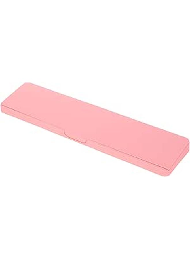 Pink Plastic Keyboard Wrist Rest With Pencil Organizer And Hard Stand For Desk - Image 1