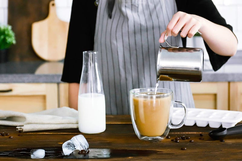 we3 Large Glass Coffee Mugs - 500ml Double Walled Insulated Mugs with Handle, Perfect for Latte, Americano, Cappuccinos, Tea Bag, Beverage (Pack of 2) - Image 3
