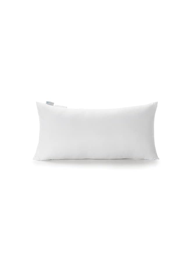 Acanva Decorative Rectangle Throw Pillow Inserts, Hypoallergenic Form Stuffer Cushion Sham Filler, 16x26, White - Image 2