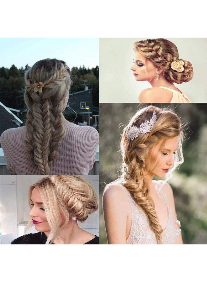 TOECWEGR Synthetic Hair Braided Headband Classic Wide Strands Wedding Disorderly Fluffy Braids Wig Band Women Beauty Accessory - Image 4
