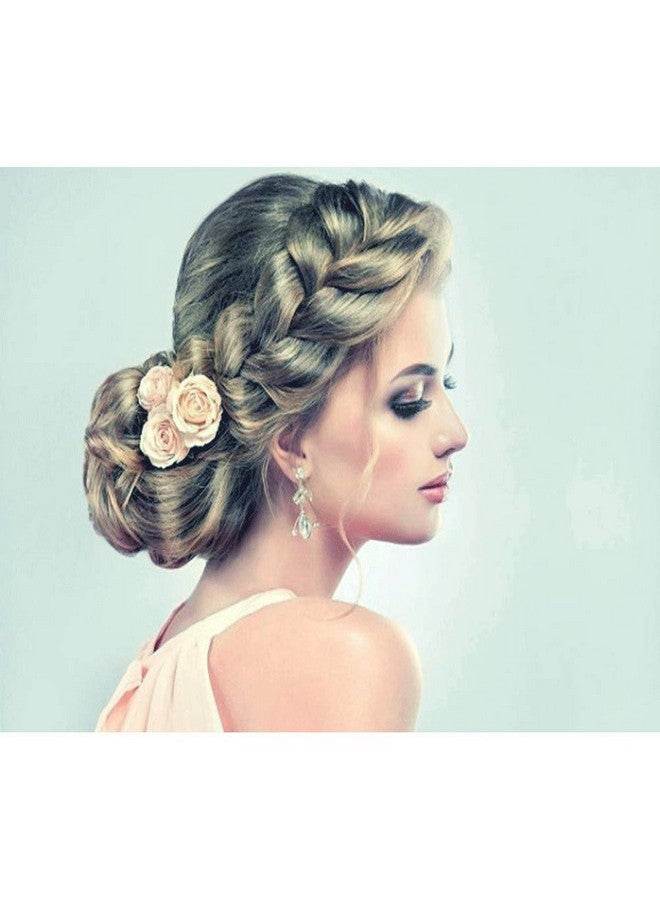 TOECWEGR Synthetic Hair Braided Headband Classic Wide Strands Wedding Disorderly Fluffy Braids Wig Band Women Beauty Accessory - Image 3