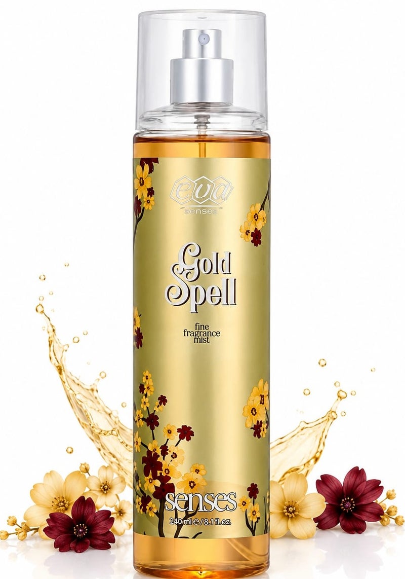 Eva Skin Care Senses Body Splash - Gold Spell 240 Ml - Image 1