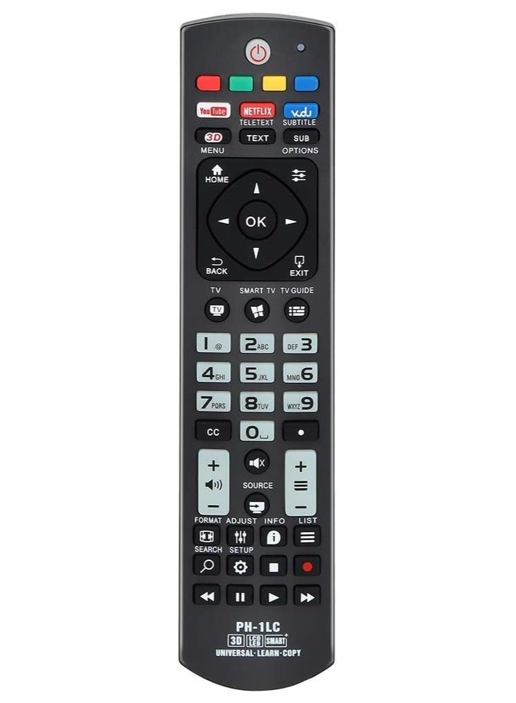 IAF Universal Remote Control with Luminous Buttons Compatible Replacement for Most 3D LCD LED Smart Plasma Philips TV - Image 1