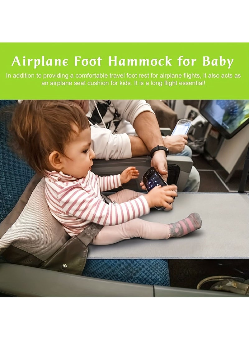 Airplane Bed for Toddler Airplane Footrest for Kids Seat Extender Portable Toddler Travel Bed Airplane Leg Rest for Kids to Lie Down Baby Travel Essentials for Flying Sleeping - Image 4