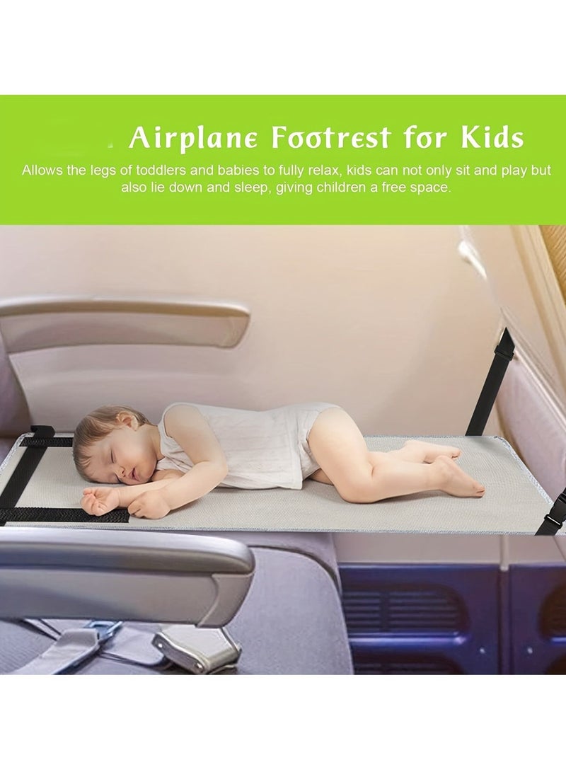 Airplane Bed for Toddler Airplane Footrest for Kids Seat Extender Portable Toddler Travel Bed Airplane Leg Rest for Kids to Lie Down Baby Travel Essentials for Flying Sleeping - Image 5