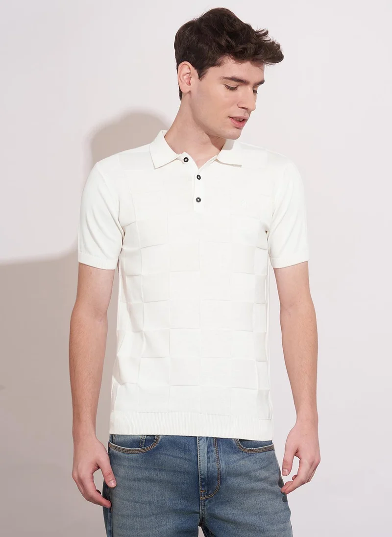 Being Human Self Design Polo Neck Regular Fit T-shirt