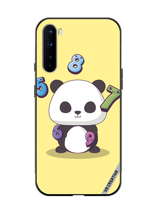 VR CREATIVE Protective Case Cover For OnePlus Nord Panda With 56789 Numbers Design Multicolour - Image 1