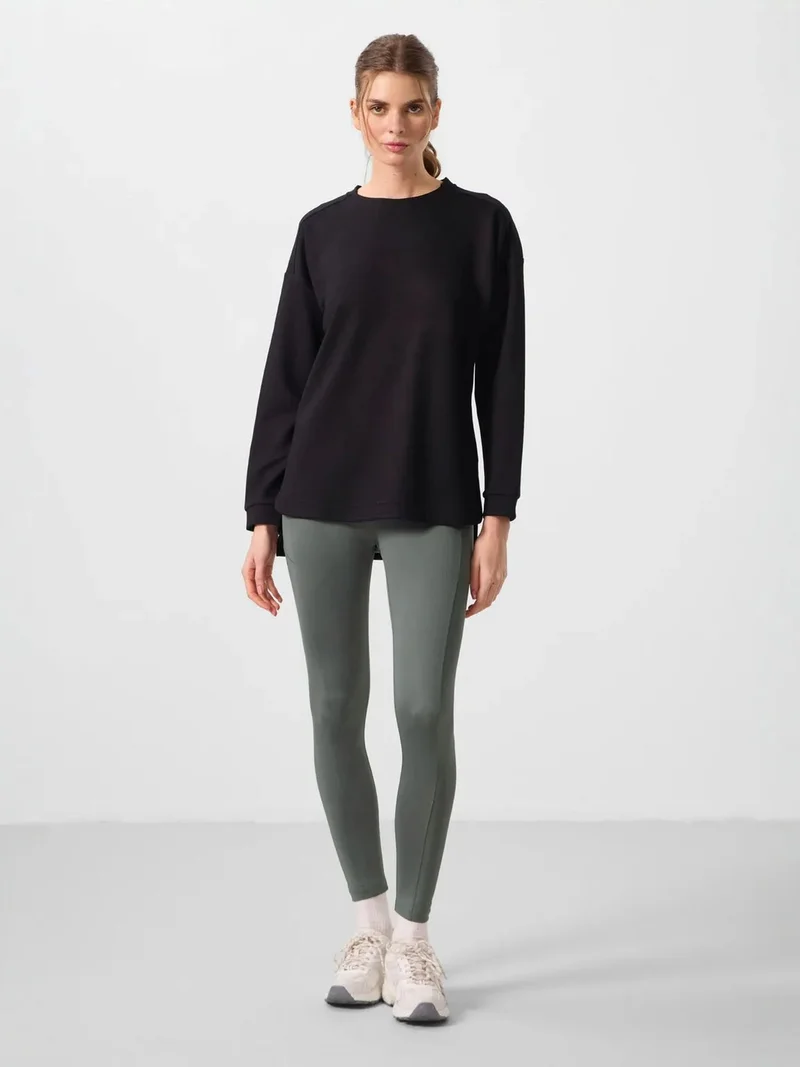 تومي لايف TOMMY Long-sleeve Jersey Tunic Top