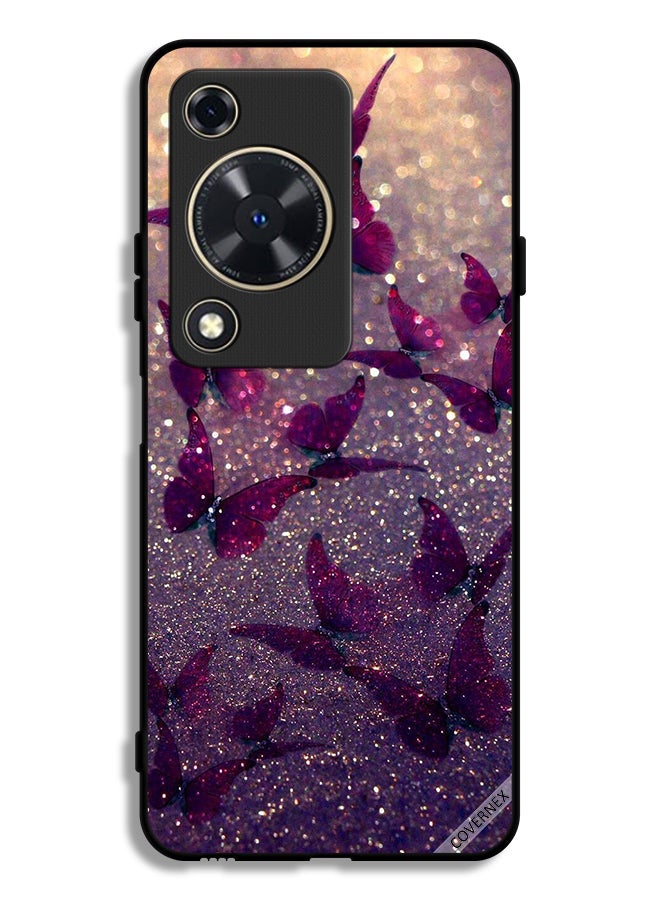 Covernex Huawei Nova Y72S Protective Case Cover Glitter Butterflies