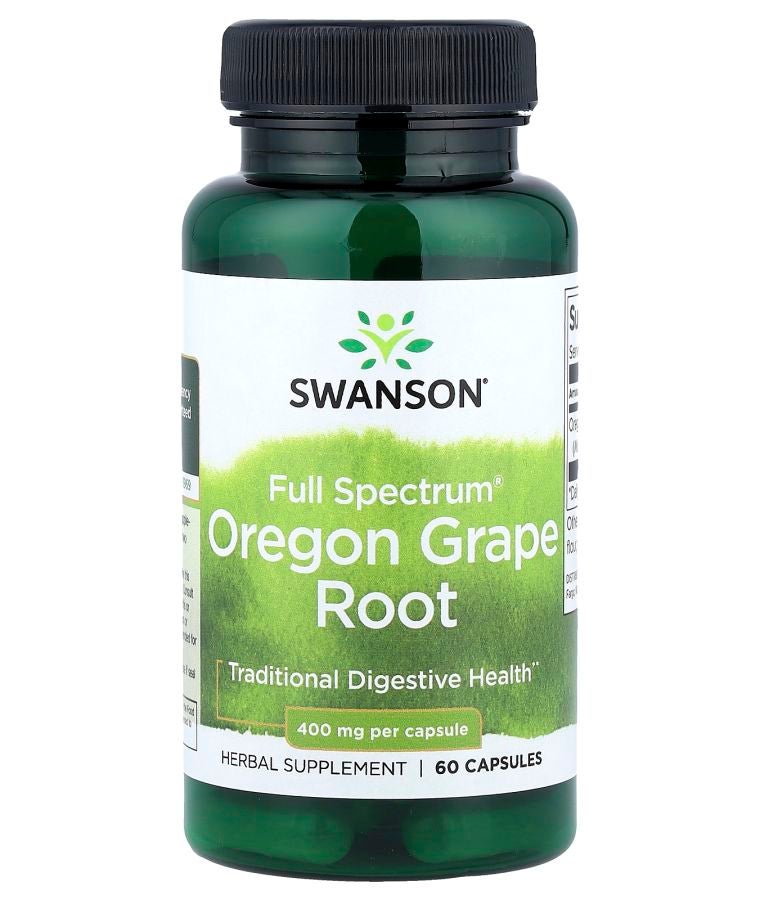 SWANSON Full Spectrum® Oregon Grape Root 400 mg 60 Capsules