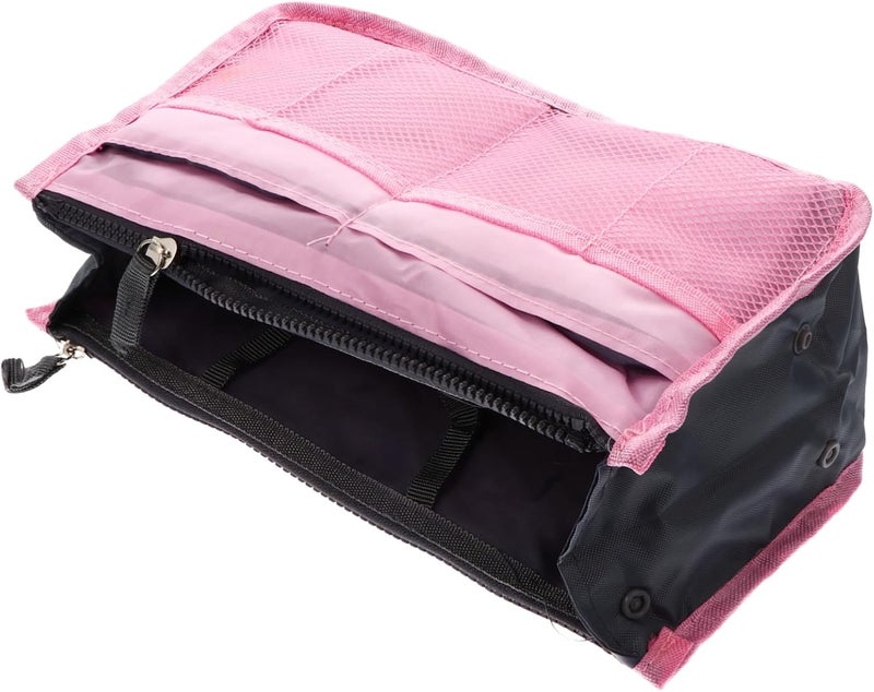 Large Capacity Pink Travel Toiletry Bag TSA Approved Storage Pouch Handbag Liner - Image 1