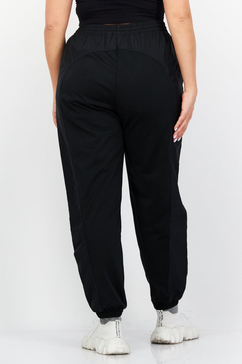 adidas Originals Women Loose Fit Embroidered Logo Training Pants, Black  - Image 3
