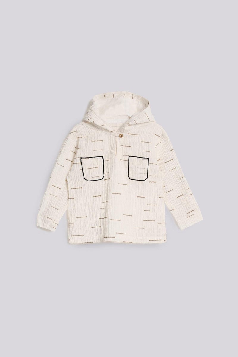 GB Baby Baby Boy Ecru Shirt - Image 1