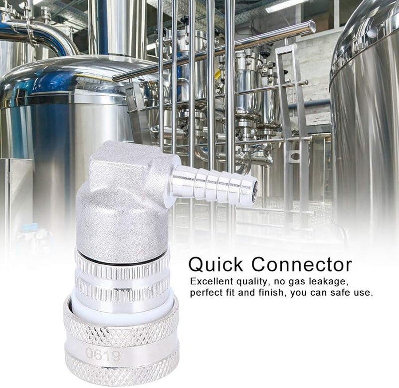 Stainless Steel Ball Lock Keg Coupler Quick Connector For Home Brewing Mini Kegs - Image 3