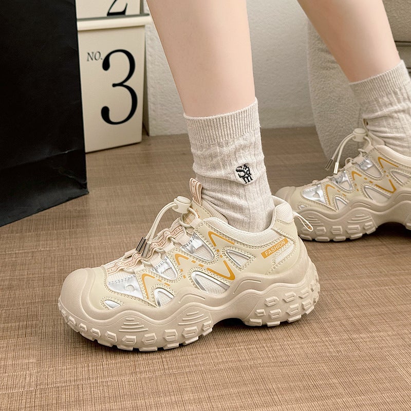 Women'S Thick-Soled Ugly Cute Casual Shoes Summer Outdoor Hollow Sports Sandals Hiking Shoes Dad Shoes - Image 4