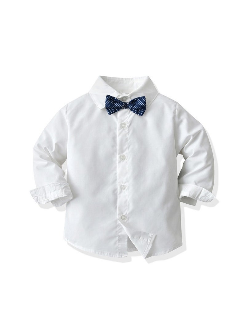 3-Piece Boys Suit Set for 3-4 Years Old, Vest, Shirt and Pants Set for Boys 100cm, Perfect for Eid and Parties  - Image 3