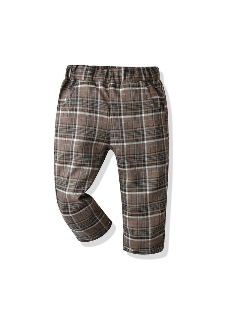 3-Piece Boys Suit Set for 3-4 Years Old, Vest, Shirt and Pants Set for Boys 100cm, Perfect for Eid and Parties  - Image 4