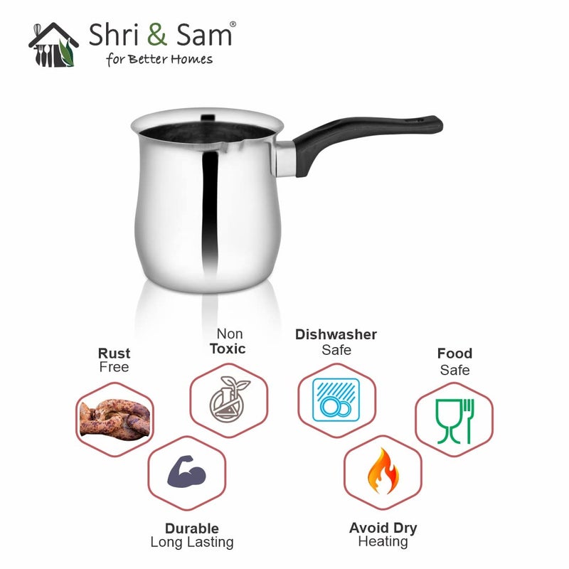 Shri & Sam Stainless Steel Coffee Warmer,400 ML - Image 4