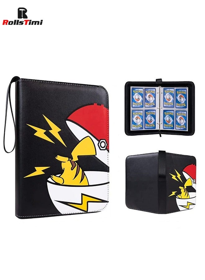 RollsTimi  Pokemon Cards Binder Holder Carrying Case for Pokemon Cards Portable Trading Cards Holder Collector Album holder holds 400 Cards - Image 1