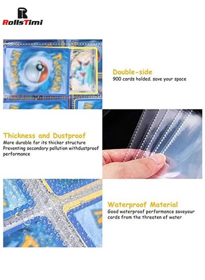 RollsTimi  Pokemon Cards Binder Holder Carrying Case for Pokemon Cards Portable Trading Cards Holder Collector Album holder holds 400 Cards - Image 4