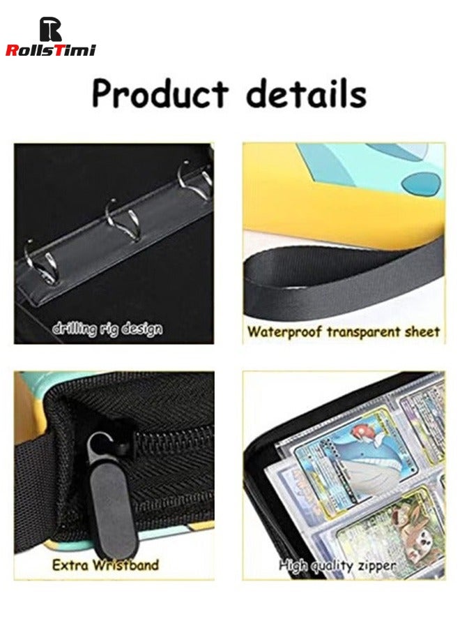 RollsTimi  Pokemon Cards Binder Holder Carrying Case for Pokemon Cards Portable Trading Cards Holder Collector Album holder holds 400 Cards - Image 2
