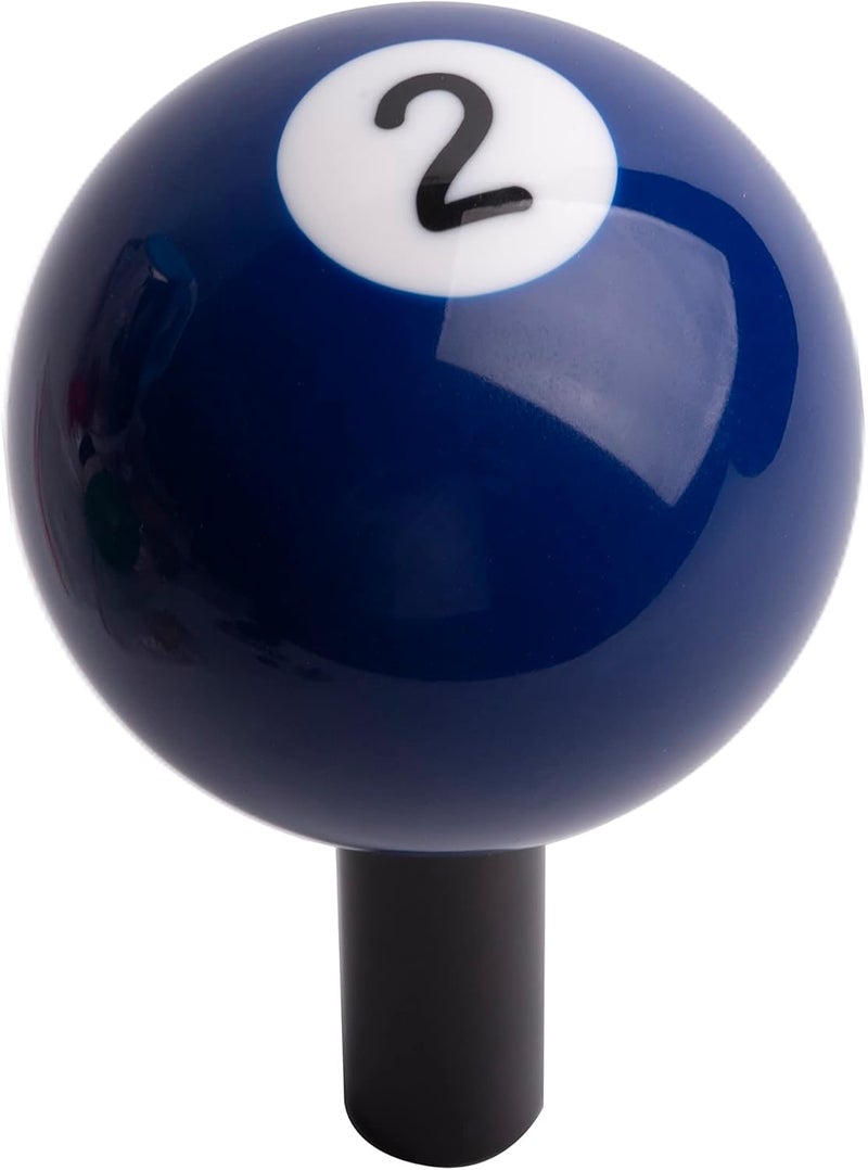 Mavota Pool Ball Billiard Stick Shift Knob Universal Gear Shifter Knobs for Car SUV Bus Truck (Blue 2X) - Image 1