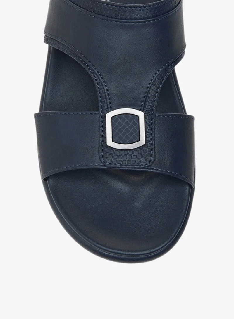 LBL by Shoexpress NAVY Metal Accent Slip-On Arabic Sandals for Men | Best Price UAE