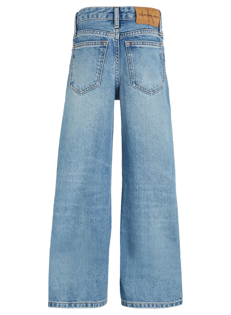 Calvin Klein Jeans Kids Light Wash Slim Fit Jeans