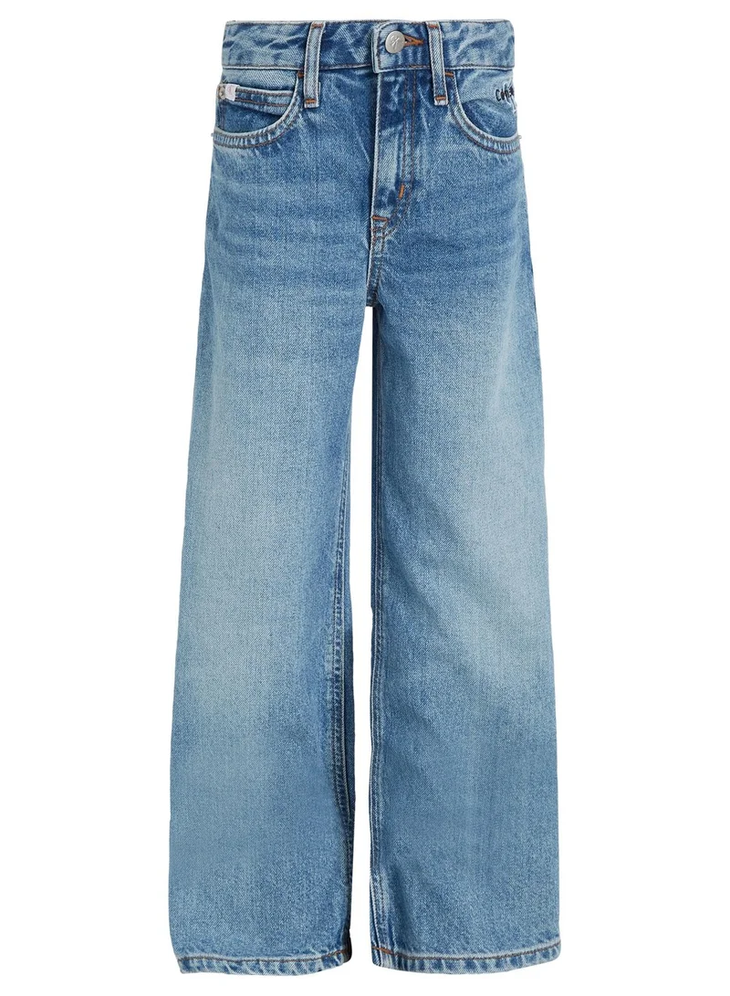 Calvin Klein Jeans Kids Light Wash Slim Fit Jeans