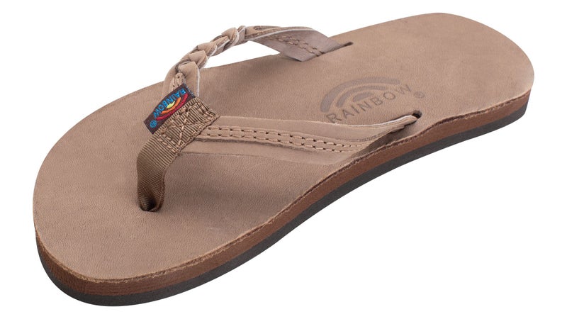 Rainbow Sandals Kid's Flirty Braidy Sandals, Color: Dark Brown, Size: 13|1 - Image 1