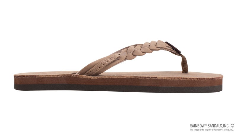 Rainbow Sandals Kid's Flirty Braidy Sandals, Color: Dark Brown, Size: 13|1 - Image 4