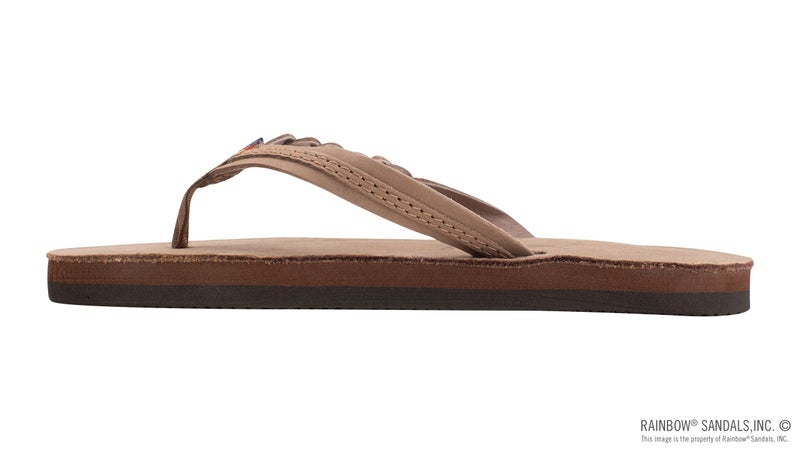 Rainbow Sandals Kid's Flirty Braidy Sandals, Color: Dark Brown, Size: 13|1 - Image 2