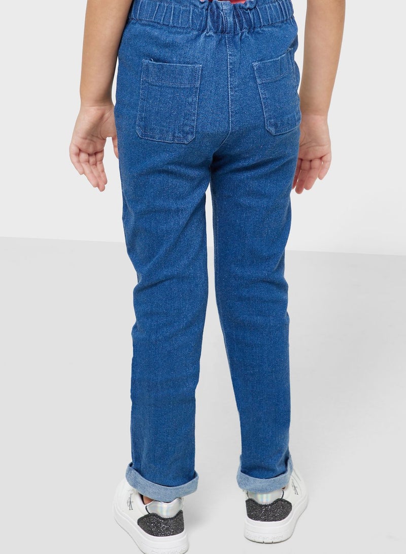 بنياتا جينز الأمهات للبنات - Image 2